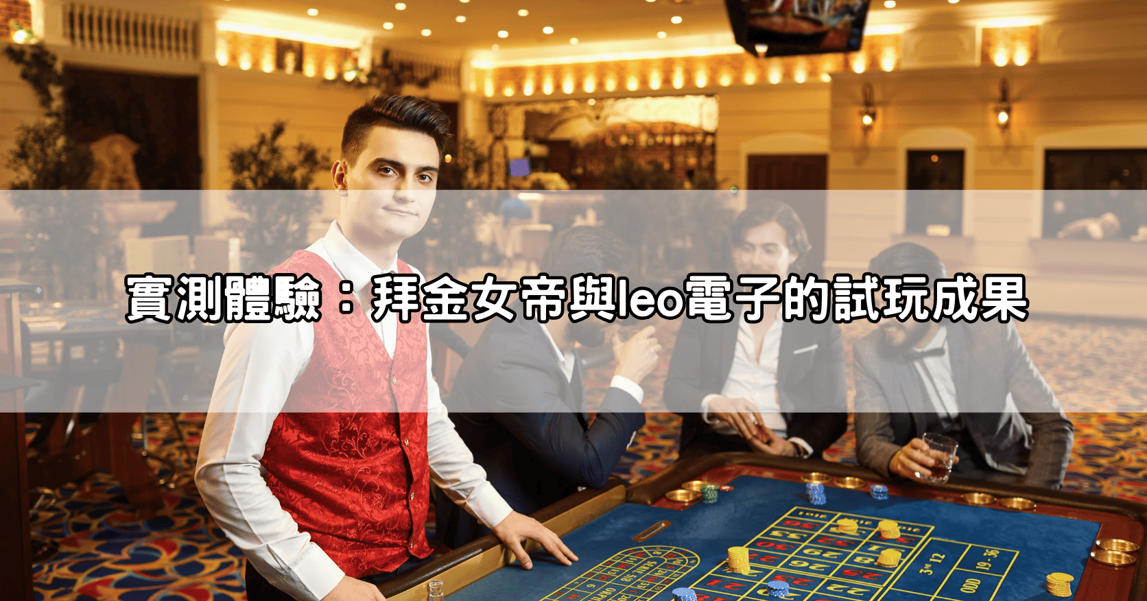 實測體驗：拜金女帝與leo電子的試玩成果